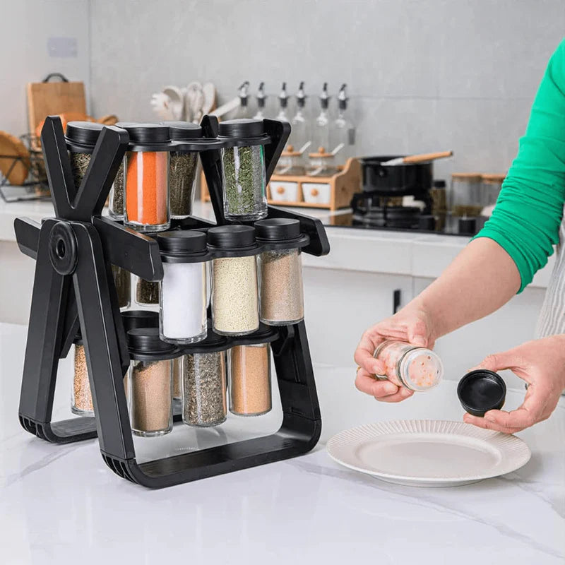 18 Jar Rotating Spice Rack | Spice Jar
