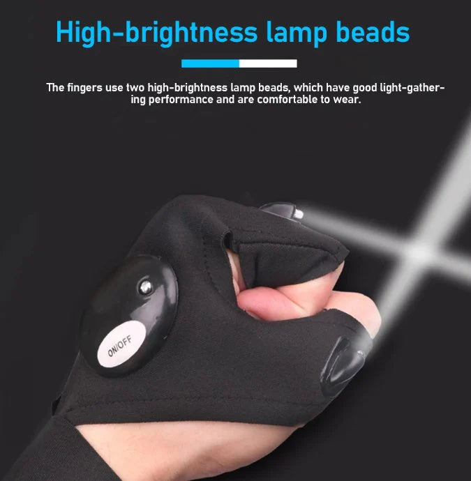 LED Work Gloves | Light Gloves | Night Fishing Gloves | Maintenance gloves